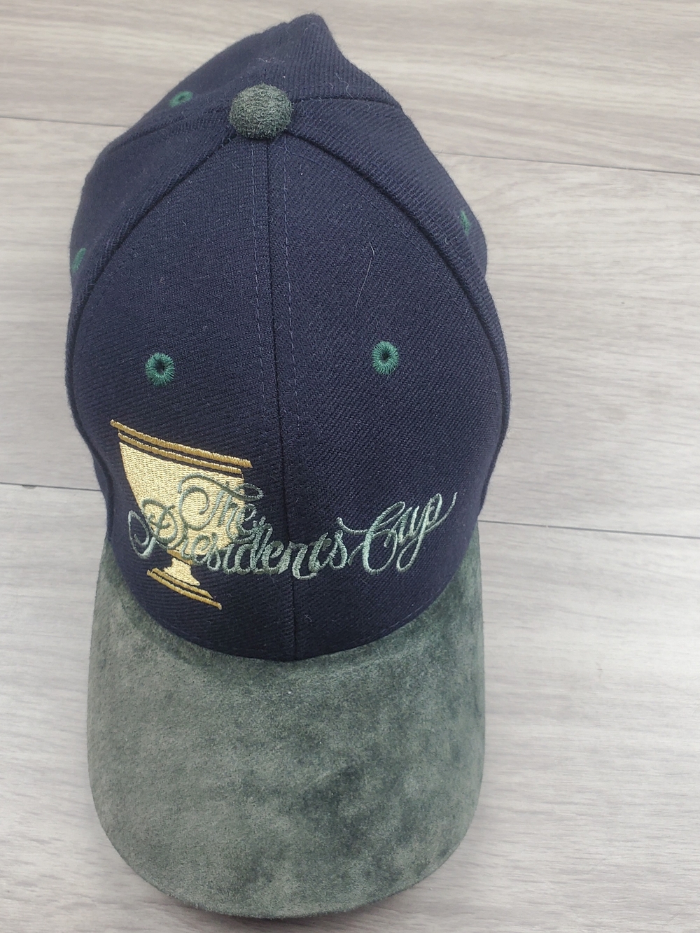 VTG 1998 Presidents Cup Royal Melbourne Golf Club Suede Brim Wool Blend Strapbac